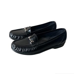 SAS Black Patent Metro Slip On Loafer Size 8.5 N
